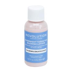 Revolution Skincare Overnight Targeted Blemish Lotion Calamine & Salicid Acid nočna nega za zmanjšanje aken 30 ml