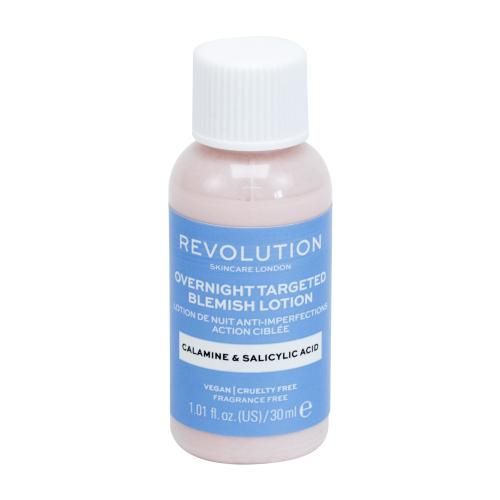 Revolution Skincare Overnight Targeted Blemish Lotion Calamine & Salicid Acid nočna nega za zmanjšanje aken