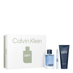 Calvin Klein Defy Set toaletna voda 100 ml + toaletna voda 10 ml + gel za prhanje 100 ml za moške