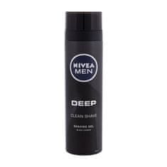 Nivea Men Deep Clean gel za britje z aktivnim ogljem 200 ml za moške
