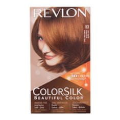 Revlon Colorsilk Beautiful Color Odtenek 53 light auburn Set barva za lase Colorsilk Beautiful Color 59,1 ml + razvijalec barve 59,1 ml + balzam 11,8 ml + rokavice za ženske