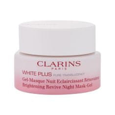 Clarins White Plus Brightening Revive Night Mask-Gel posvetlitvena nočna maska za obraz 50 ml za ženske