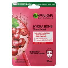 Garnier Skin Naturals Hydra Bomb Natural Origin Grape Seed Extract vlažilna in posvetlitvena maska v robčku proti znakom staranja 1 kos za ženske