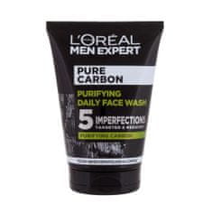 Loreal Paris Men Expert Pure Carbon Purifying Daily Face Wash čistilni gel mastna koža 100 ml za moške