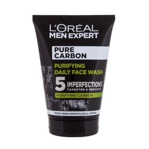 Loreal Paris Men Expert Pure Carbon Purifying Daily Face Wash čistilni gel mastna koža za moške