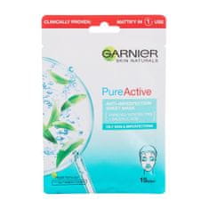 Garnier Pure Active Anti-Imperfection maska v robčku za problematično kožo 1 kos unisex