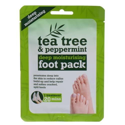 Xpel Tea Tree Tea Tree & Peppermint Deep Moisturising Foot Pack vlažilna krema za stopala 1 kos