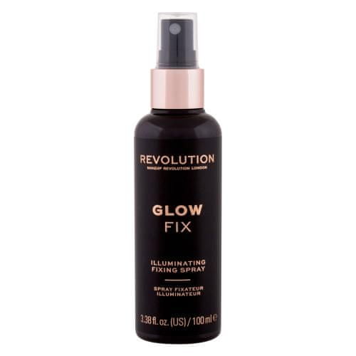 Makeup Revolution Glow Fix Illuminating Fixing Spray osvetljevalni sprej za fiksiranje 100 ml