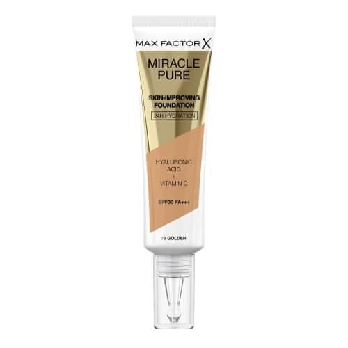 Max Factor Miracle Pure Skin-Improving Foundation SPF30 negovalen in vlažilen puder 30 ml