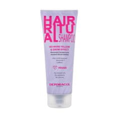 Dermacol Hair Ritual No More Yellow & Grow Shampoo 250 ml obnavljajoči šampon za hladne blond odtenke za ženske