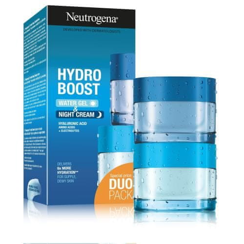 Neutrogena Hydro Boost Set dnevni gel za obraz Hydro Boost Water Gel 50 ml + nočna krema za obraz Hydro Boost Sleeping Cream 50 ml unisex