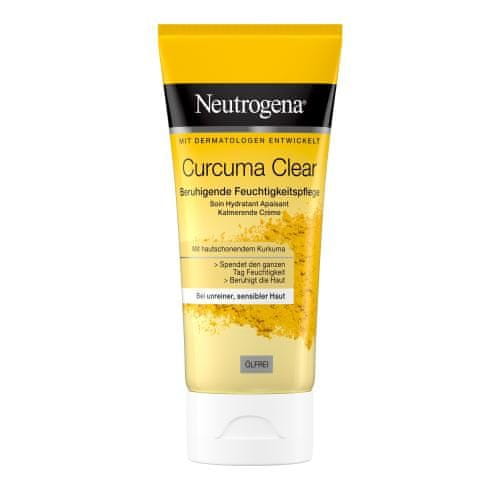 Neutrogena Curcuma Clear Moisturizing and Soothing Cream vlažilna in pomirjujoča krema za občutljivo kožo, nagnjeno k aknam unisex
