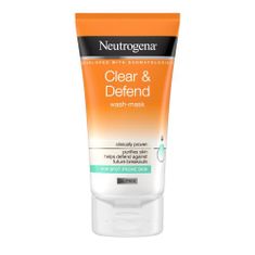Neutrogena Clear & Defend Wash-Mask 2v1 čistilna maska in gel za obraz 150 ml unisex