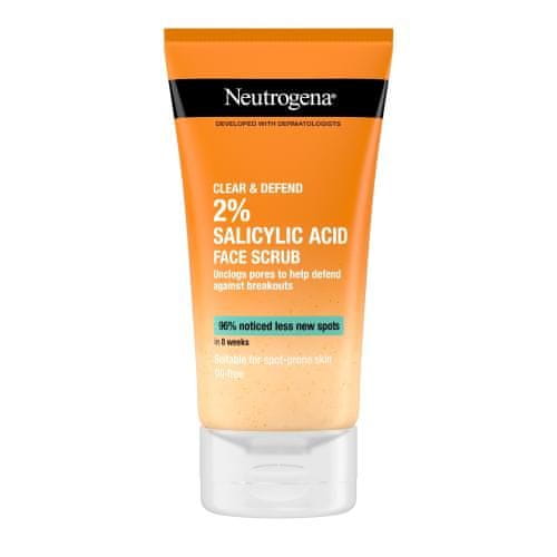 Neutrogena Clear & Defend Facial Scrub piling za obraz za problematično kožo unisex