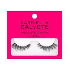 Gabriella Salvete False Eyelash Kit Flirty Set umetne trepalnice 1 par + lepilo za trepalnice 1 g