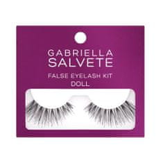 Gabriella Salvete False Eyelash Kit Doll Set umetne trepalnice 1 par + lepilo za trepalnice 1 g
