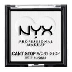 NYX Can't Stop Won't Stop Mattifying Powder mat puder 6 g Odtenek 11 bright translucent