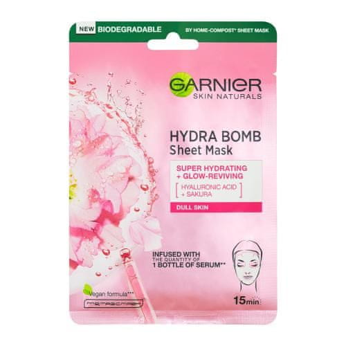 Garnier Skin Naturals Hydra Bomb Sakura vlažilna maska za obraz 1 kos za ženske