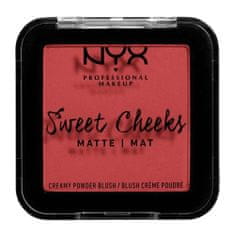NYX Sweet Cheeks Matte mat kremno rdečilo v prahu 5 g Odtenek citrine rose