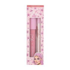 Makeup Revolution x Roxi Lip Kit Odtenek cherry blossom Set glos za ustnice X Roxi 3 ml + črtalo za ustnice X Roxi 1 g