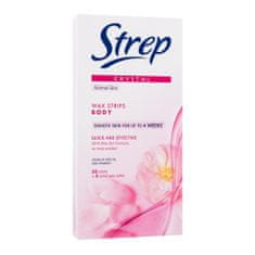 Strep Crystal Wax Strips Body Quick And Effective Normal Skin depilacijski trakovi za telo 20 kos za ženske POKR