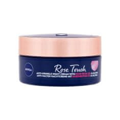 Nivea Rose Touch Anti-Wrinkle Night Cream nočna krema za obraz proti gubam 50 ml za ženske