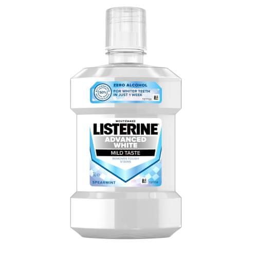 Listerine Advanced White Mild Taste Mouthwash osvežilna in belilna ustna vodica brez alkohola