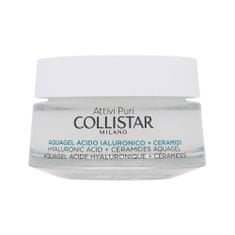 Collistar Pure Actives Hyaluronic Acid + Ceramides Aquagel vlažilen in lifting gel za obraz 50 ml za ženske