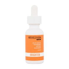 Revolution Skincare Brighten Kojic Acid & Raspberry Ketone Glucoside Serum osvetljevalni serum proti pigmentnim madežem 30 ml za ženske