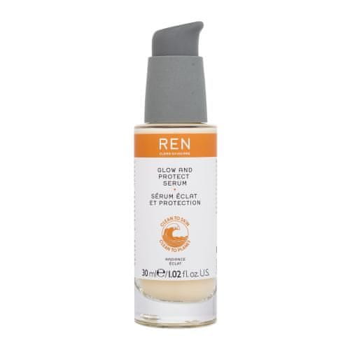 Ren Clean Skincare Radiance Glow And Protect Serum antioksidativni in osvetlitveni serum za obraz za ženske
