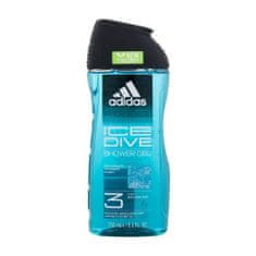 Adidas Ice Dive Shower Gel 3-In-1 New Cleaner Formula osvežilen gel za prhanje 250 ml za moške