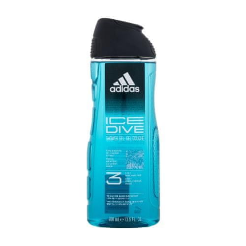 Adidas Ice Dive Shower Gel 3-In-1 osvežilen gel za prhanje za moške