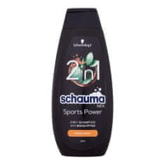 Schwarzkopf Schauma Men Sports Power 2In1 Shampoo 400 ml osvežujoč in krepitven šampon za moške