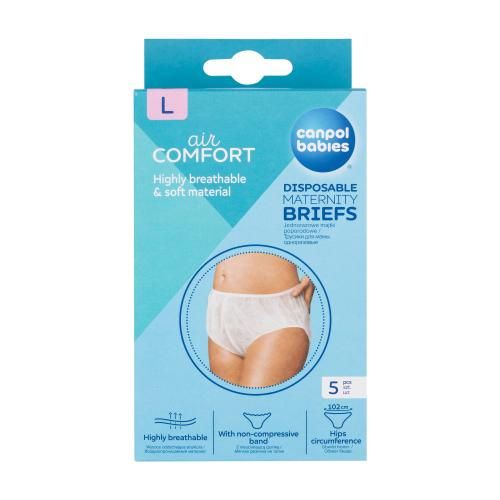Canpol babies Air Comfort Disposable Maternity Briefs L poporodne hlačke za enkratno uporabo 5 kos za ženske