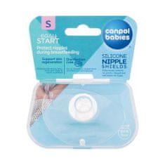 Canpol babies Easy Start Silicone Nipple Shields S silikonski ščitniki za bradavice pri dojenju 2 kos
