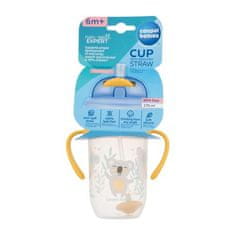 Canpol babies Exotic Animals Non-Spill Expert Cup With Weighted Straw Yellow skodelica s slamico za pitje brez razlitja 270 ml