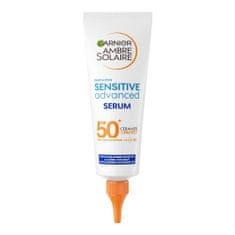 Garnier Ambre Solaire Sensitive Advanced Serum SPF50+ vodoodporen serum za zaščito pred soncem za telo in obraz 125 ml
