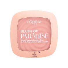 Loreal Paris Paradise Blush rdečilo z barvo in vonjem breskev 9 ml Odtenek 01 life is peach