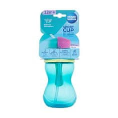 Canpol babies Active Cup Sport Cup With Flip-Top Straw Blue športna steklenička s slamico 370 ml