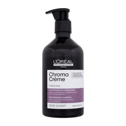 L’Oréal Chroma Crème Professional Shampoo Purple Dyes šampon za svetle lase za nevtralizacijo rumenih odtenkov za ženske