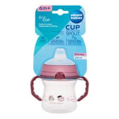 Canpol babies Bonjour Paris First Cup Pink 6m+ skodelica s silikonskim ustnikom 150 ml