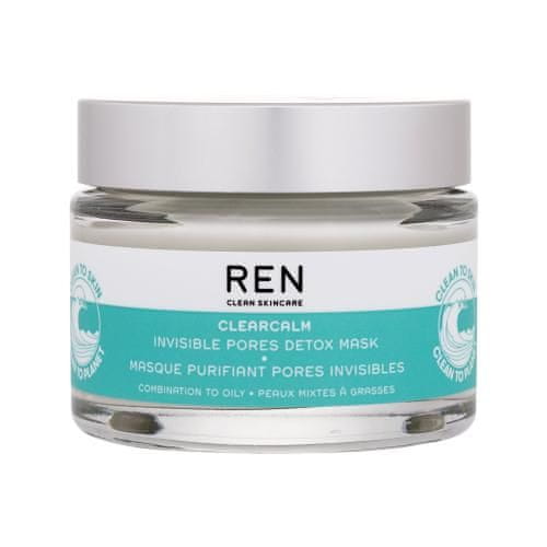 Ren Clean Skincare Clearcalm Invisible Pores Detox Mask čistilna in mat maska za obraz 50 ml za ženske