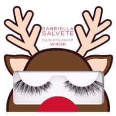 Gabriella Salvete False Eyelash Kit Winter umetne trepalnice z lepilom 1 kos