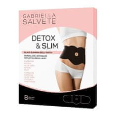Gabriella Salvete Detox & Slim Black Slimming Belly Patch Set obliži za trebuh in boke 8 kos true