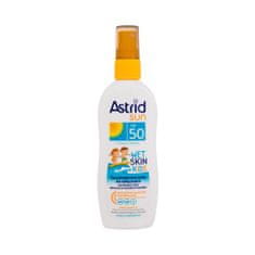Astrid Sun Kids Wet Skin Transparent Spray SPF50 vodoodporen sprej za zaščito pred soncem za vlažno kožo 150 ml