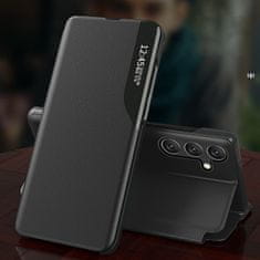 HURTEL Etui pokrowiec z klapką i podstawką do Xiaomi Redmi Note 12 Pro / Poco X5 Pro 5G Eco Leather czarne