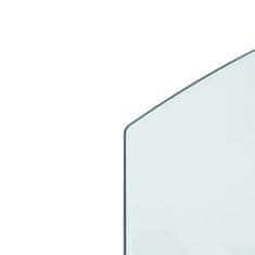 Vidaxl Steklena plošča za kamin 100x60 cm