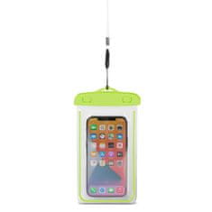 HURTEL PVC vodoodporni ovitek za telefon z vrvico Zunanji - zeleni