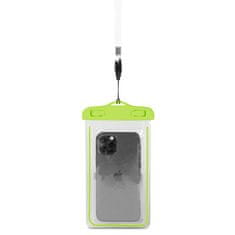 HURTEL PVC vodoodporni ovitek za telefon z vrvico Zunanji - zeleni