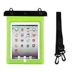 HURTEL Vodotesna torbica za tablico iz PVC-ja z nastavljivim pasom Outdoor - zelena